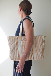 Сумка-трансформер для мамы Cam Cam Copenhagen "Oatfield", овсяные полоски